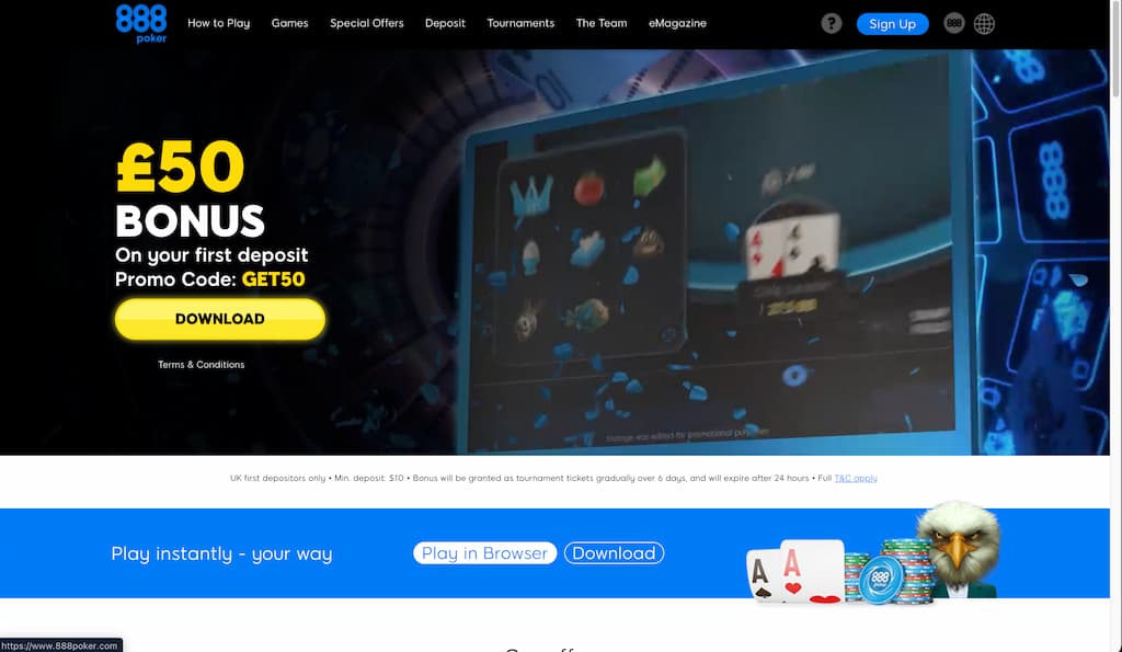 888poker front page